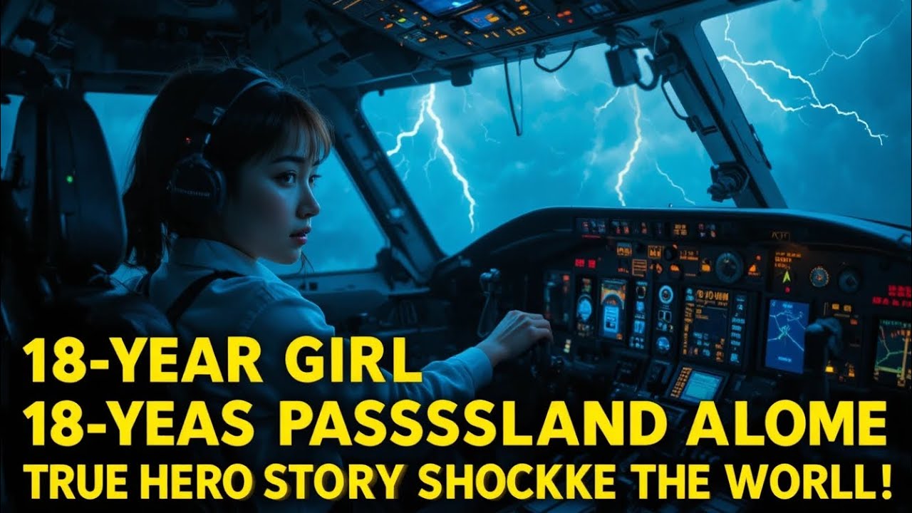 18-Year-Old Girl Lands Passenger Plane Alone | True Hero Story That Shocked The World!&rdquo;