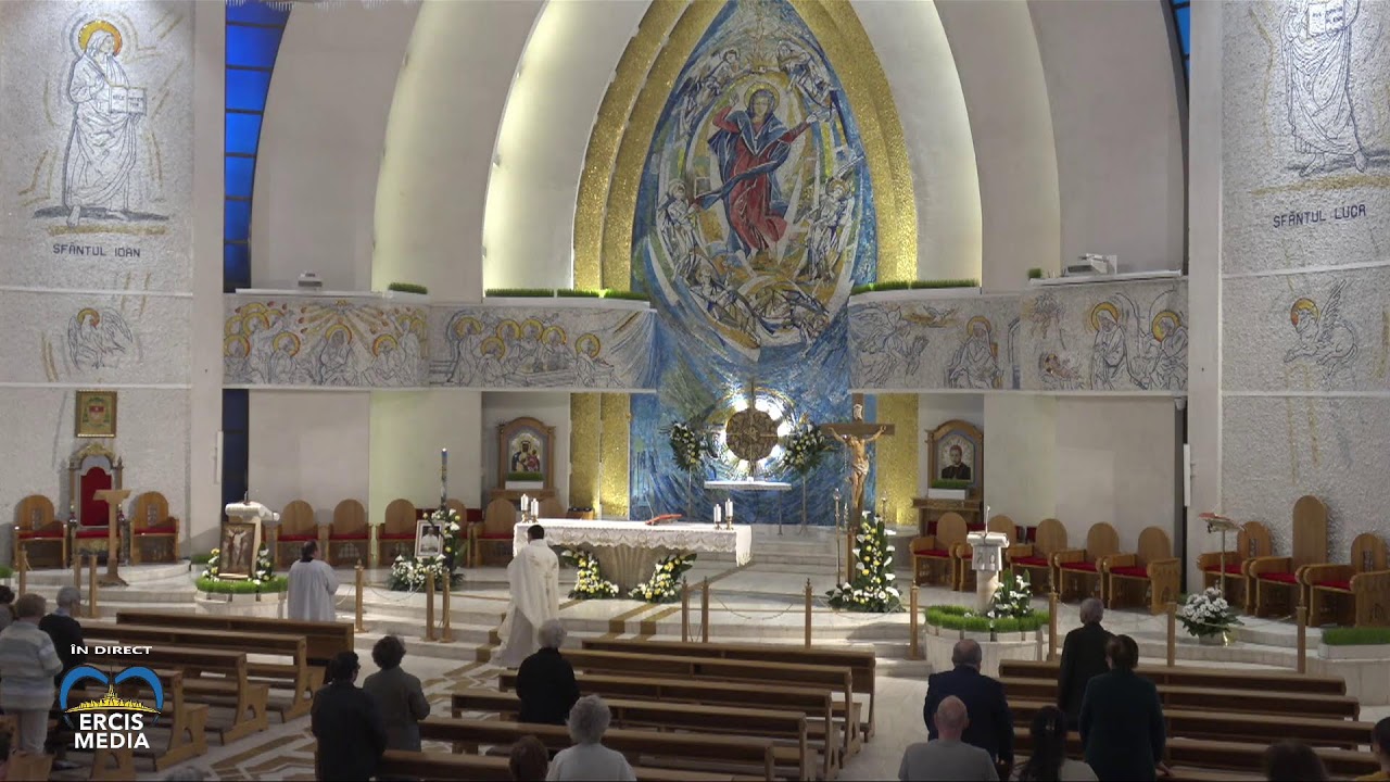 Iași (catedrală): Sfântul Rozariu și Sfânta Liturghie în direct (miercuri, 23 aprilie 2025)