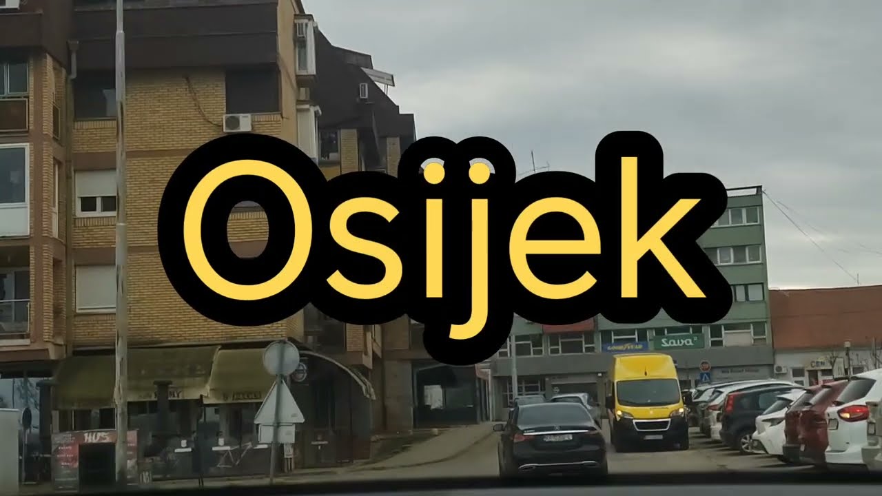 Osijek vožnje gradu prvo Gornji grad onda Retfala 11.2.2026