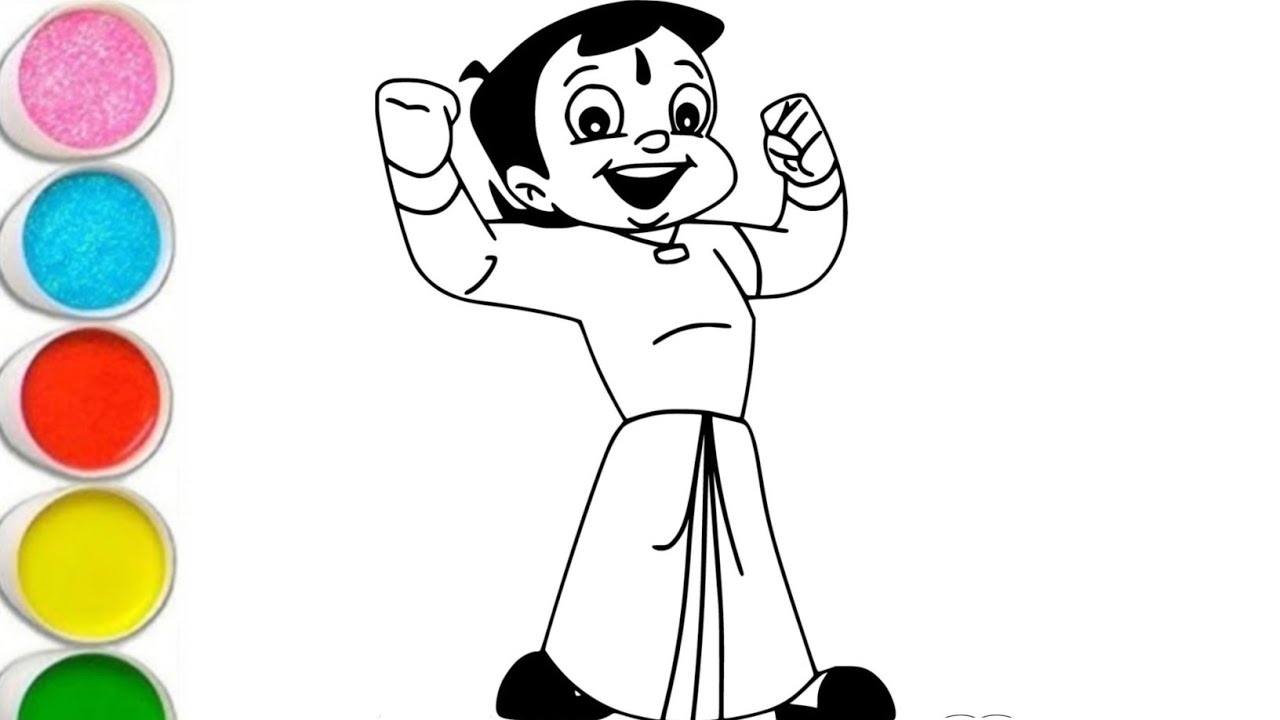 How to Draw Chhota Bheem | How To Draw Chhota Bheem Easy Step By Step | Drawing For Beginners