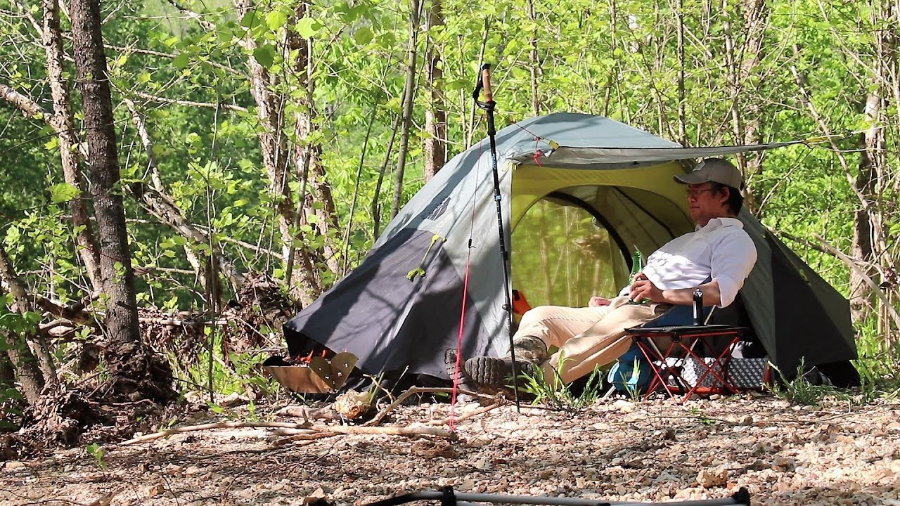 Fun BBQ Day-Camping by the Spring and River with the North Face Stormbreak 3 Tent