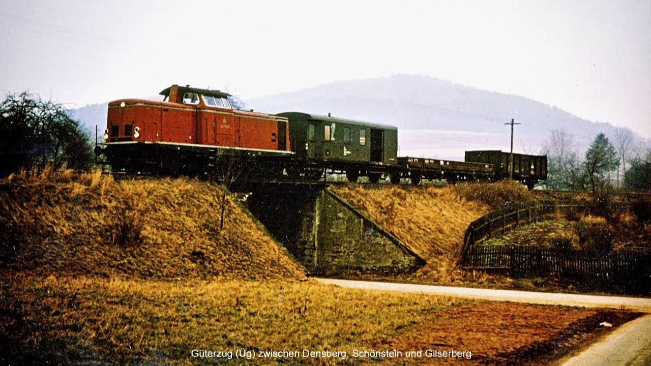 Kellerwaldbahn  1911 bis 1972  Teil 3  von Densberg bis Schönau : Stillgelegte Eisenbahnstrecke
