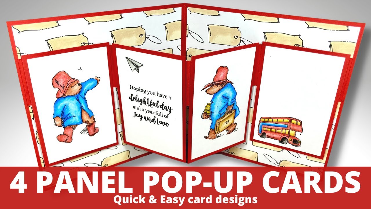 4 Panel POP UP Cards | QUICK & EASY CARD DESIGNS