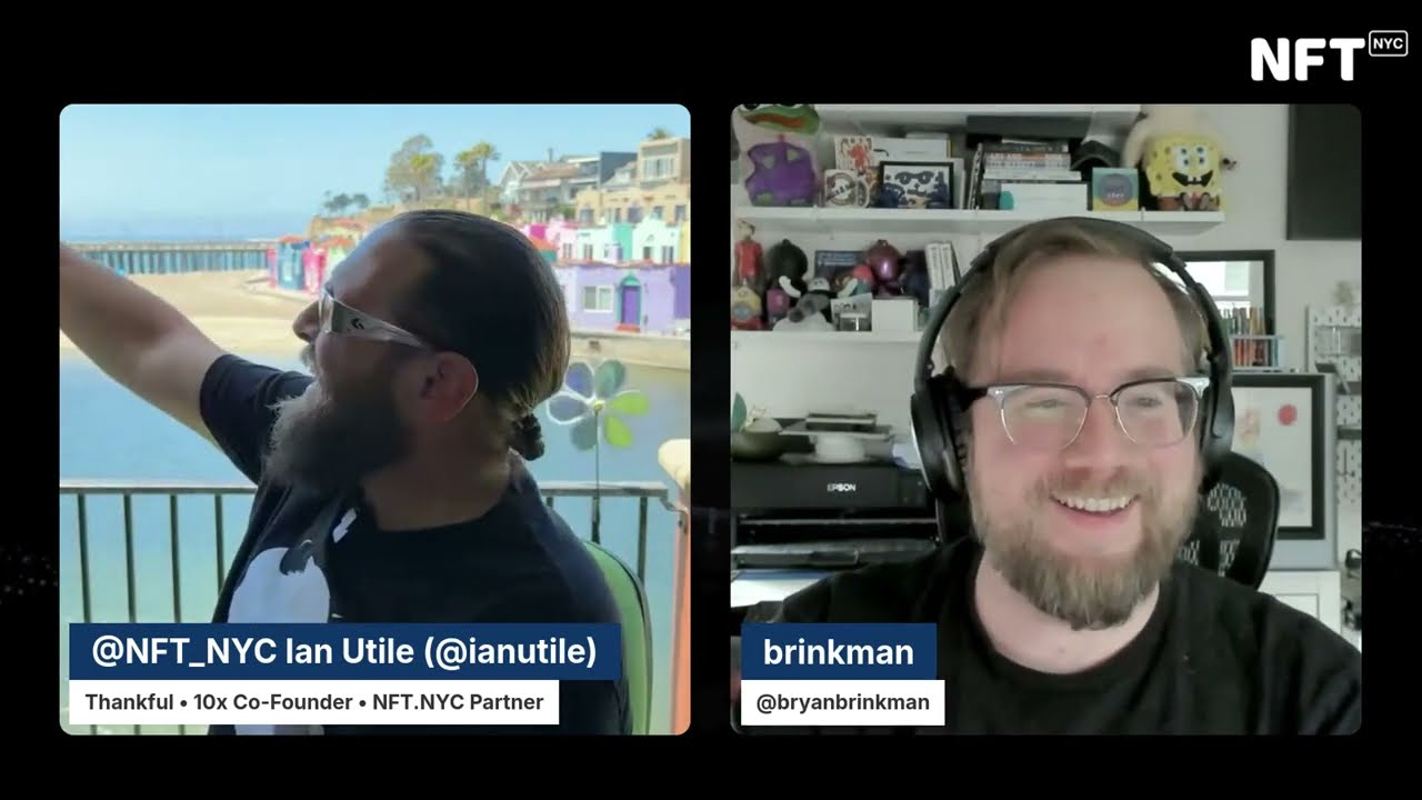Artist Bryan Brinkman and Host Ian Utile - NFT NYC 2025 Pre-Event Beachside Chat