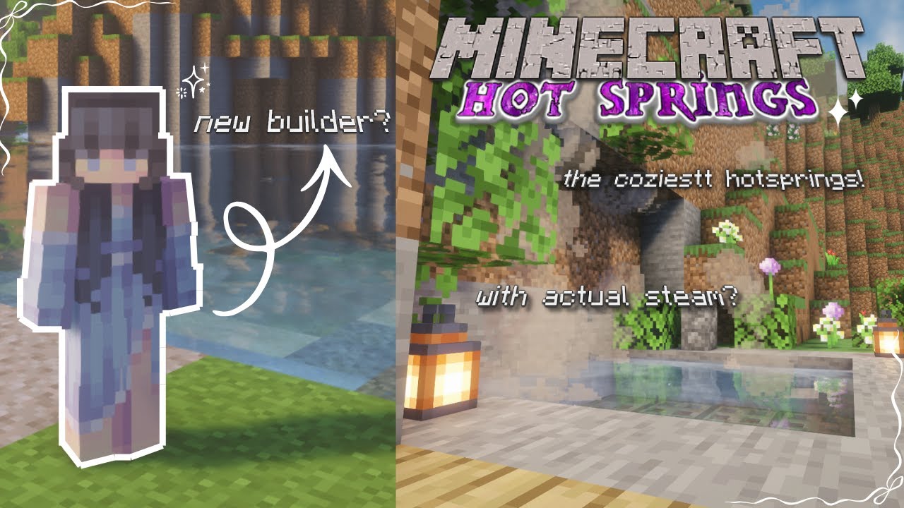 building the COZIEST hotsprings ever! | relaxing commentary