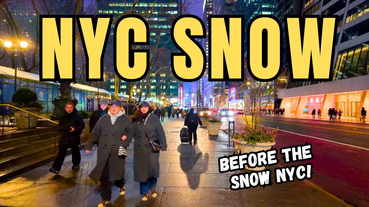 Exploring Midtown Manhattan Before NYC SNOW STORM