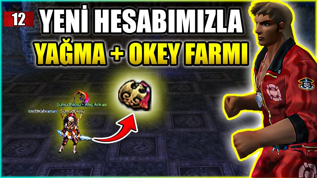 YENİ HESABIMIZLA YAĞMA + OKEY FARMI ! Epsiz Yardımsız Savaşçı #12 l Metin2 TR Ruby
