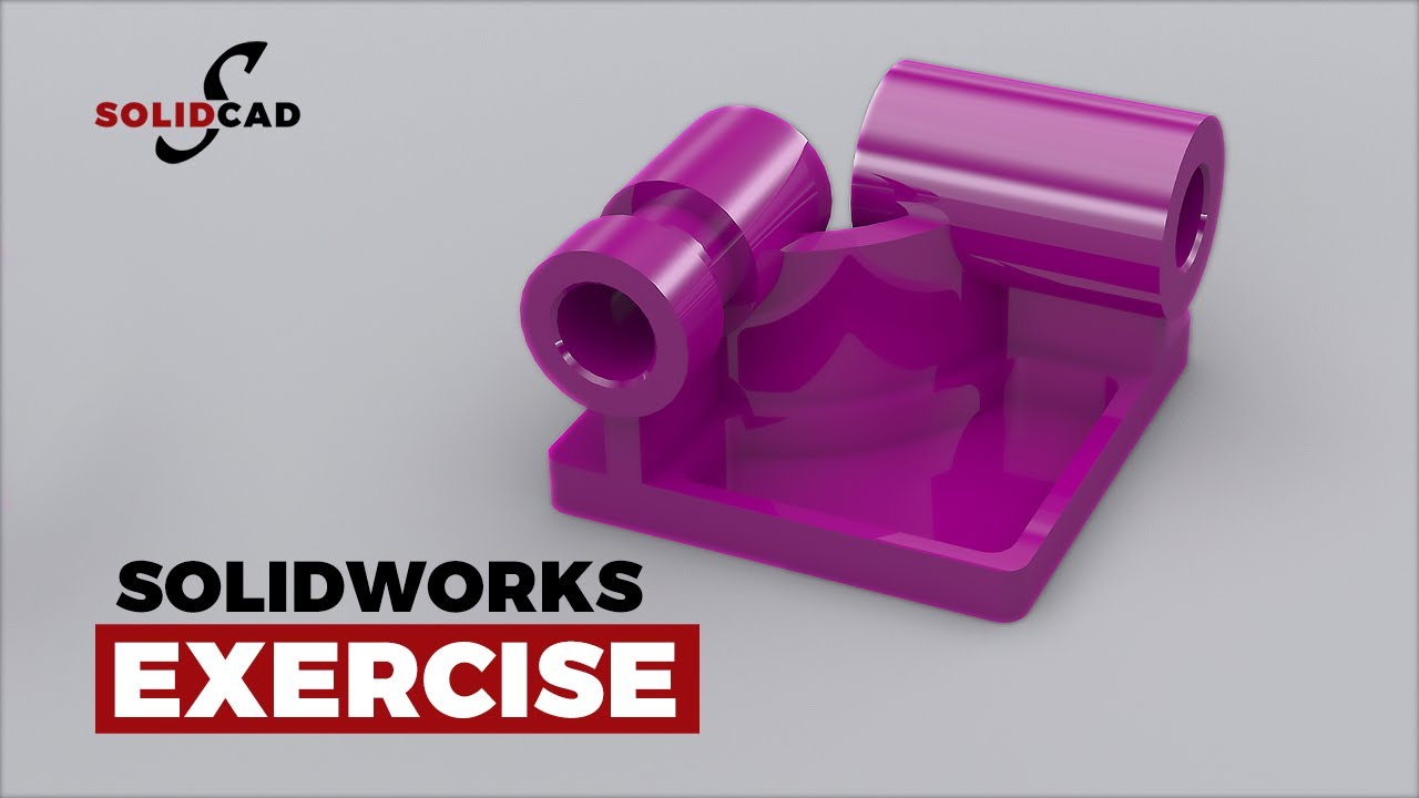 SolidWorks Упражнение 8 | Сертифицированный специалист SolidWorks (CSWA) | Учебное пособие по Sol...