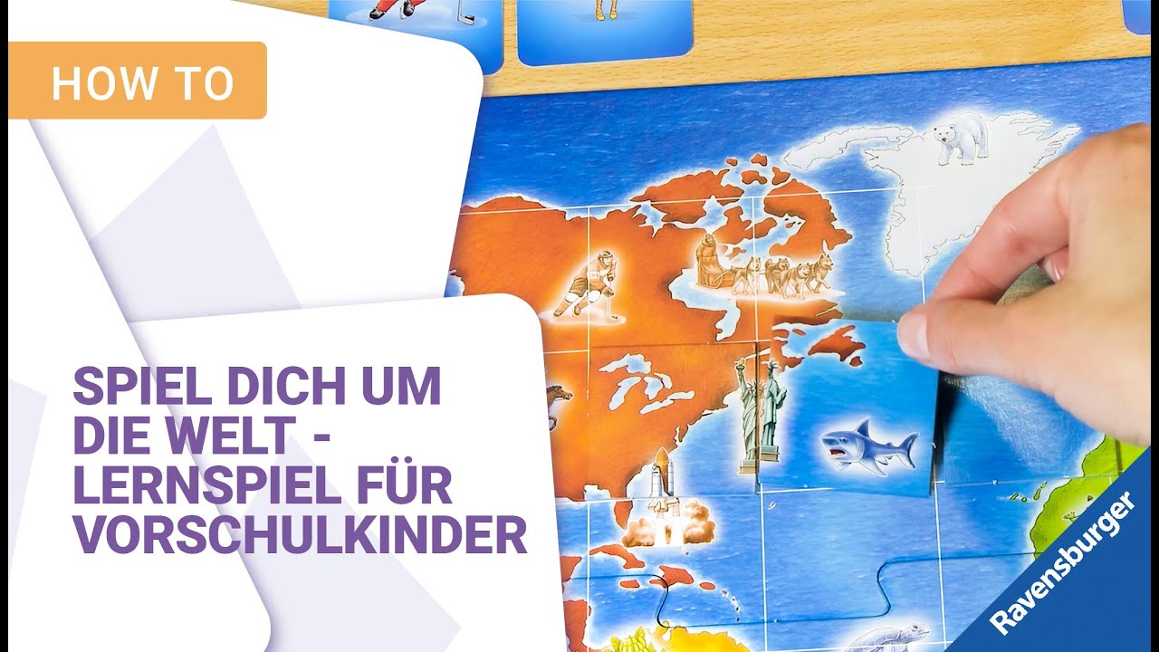 Entdecke die Welt 🌍 Lernspiel f&uuml;r Kinder ab 5 Jahren, Ravensburger Spiele