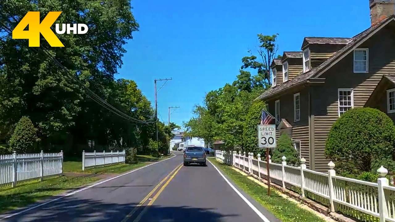 Delaware River 4K Driving Tour | Washington Crossing to Kintnersville