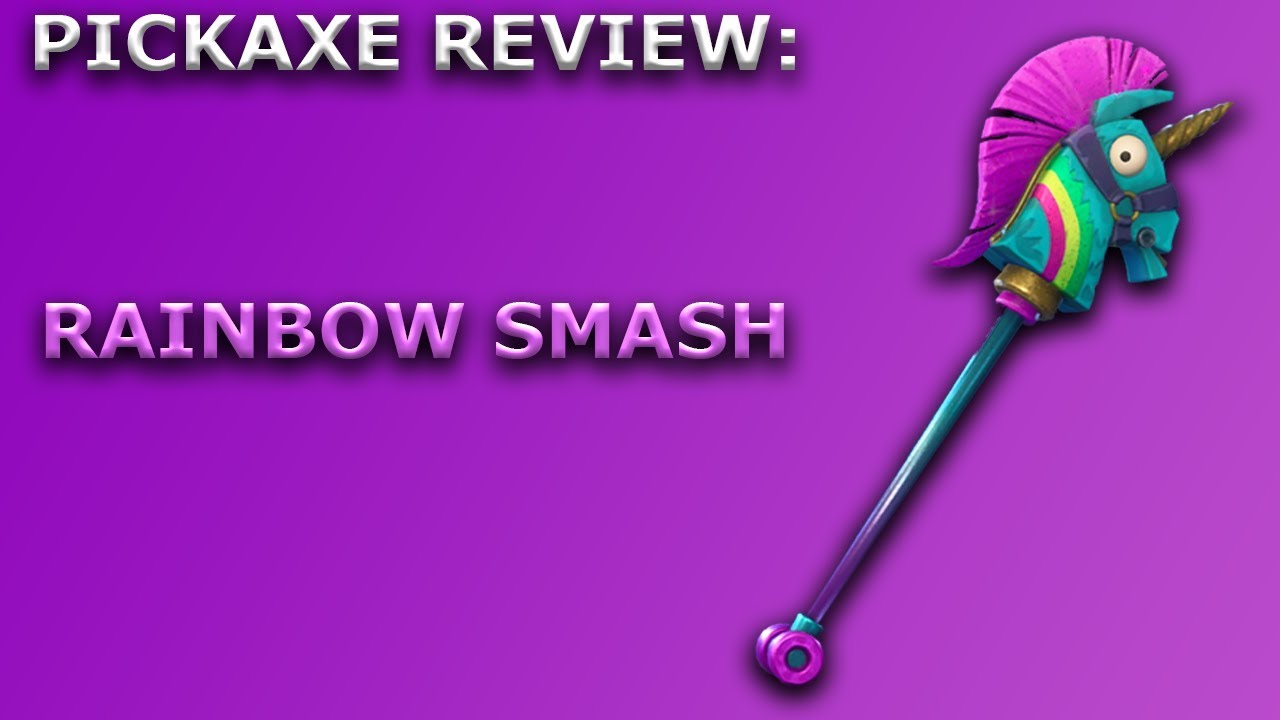 Rainbow Smash Pickaxe Review + Sound Showcase! ~ Fortnite Battle Royale