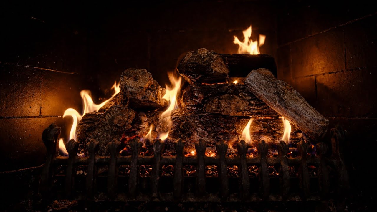 8 HOURS Cozy Fireplace 🔥 Real Crackling Fire | 4K Fireplace TV Ambience