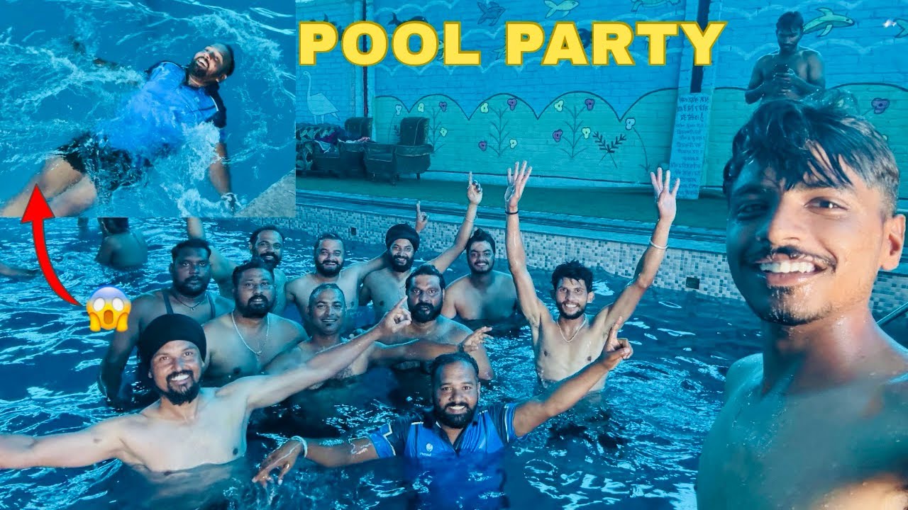 Pool party 🏊 with brother’s || cricket 🏏 match in tarn taran || @sahil_deep_bhatti