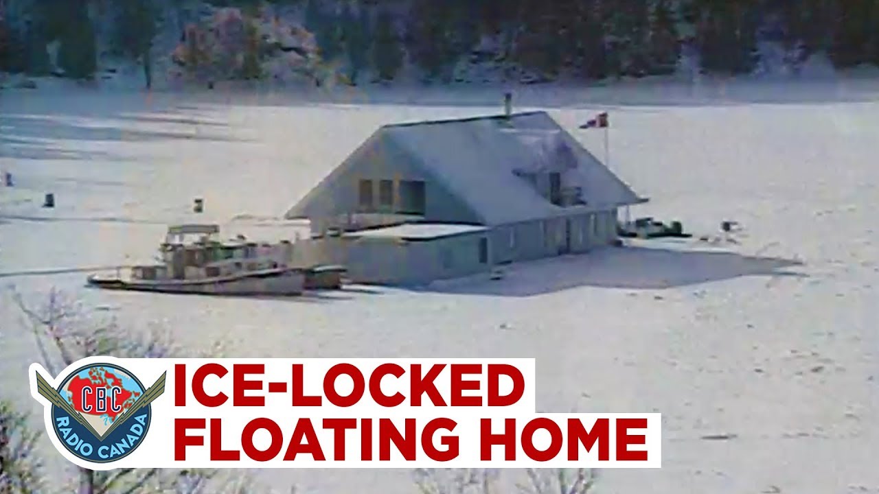The floating, ice-locked home in the middle of the Ottawa River at 24 1/2 Sussex Dr.