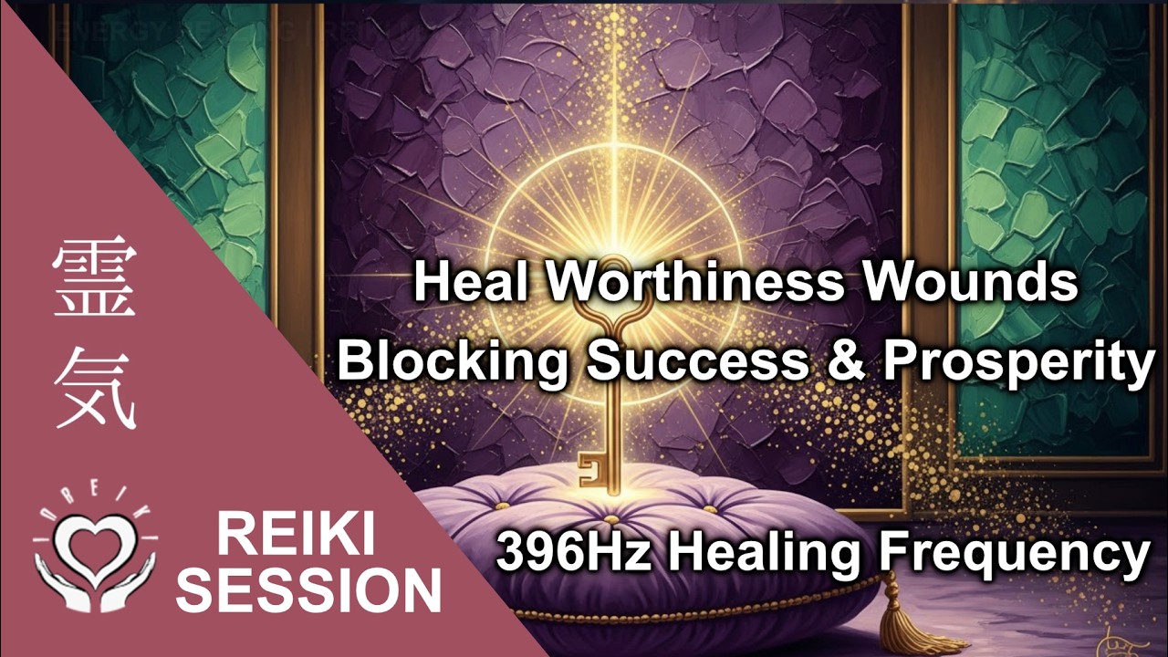 Reiki Healing Worthiness Wounds Blocking Success & Prosperity &bull; 396Hz &bull; Release Inadequacy & Shame