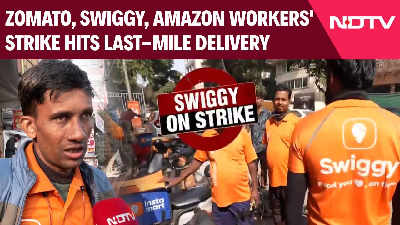 Gig Workers Strike | Zomato, Swiggy, Amazon Workers' Strike Hits Last-Mile Delivery