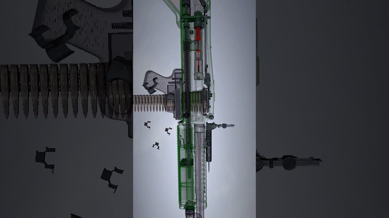 How The M60 Machinegun Work #shortvideo #shorts #foryou #subscribe #3danimation
