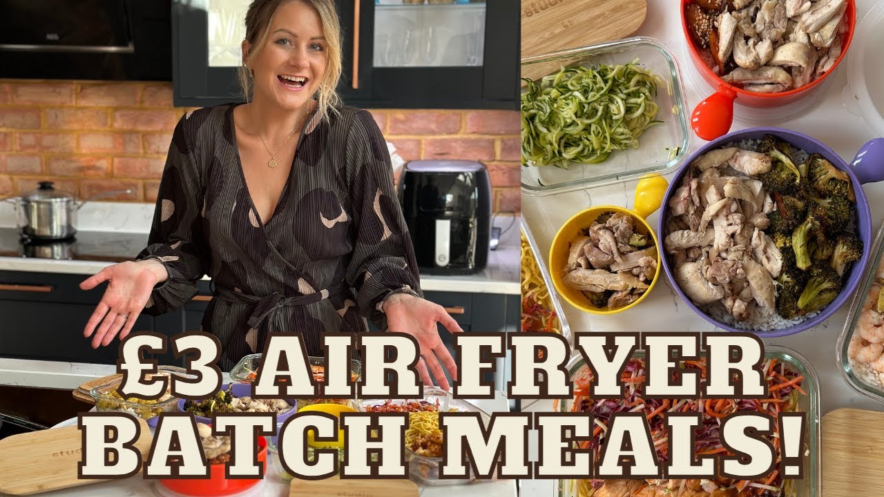BUDGET MEAL IDEAS. 10 MEALS FOR UNDER &pound;30! AIR FRYER & BATCH COOKED FREEZER MEALS. Affordable Meals.