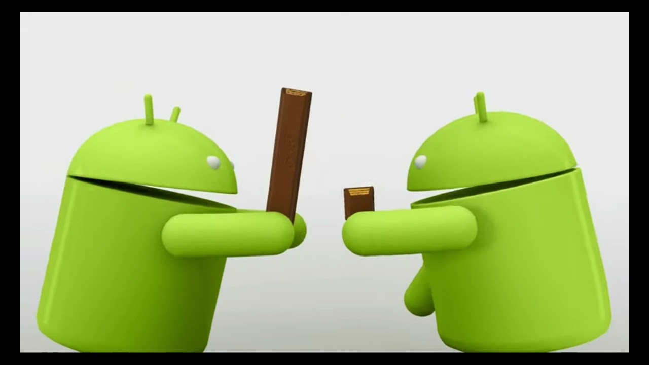 Android kitkat 4.4 Android animation bigger half