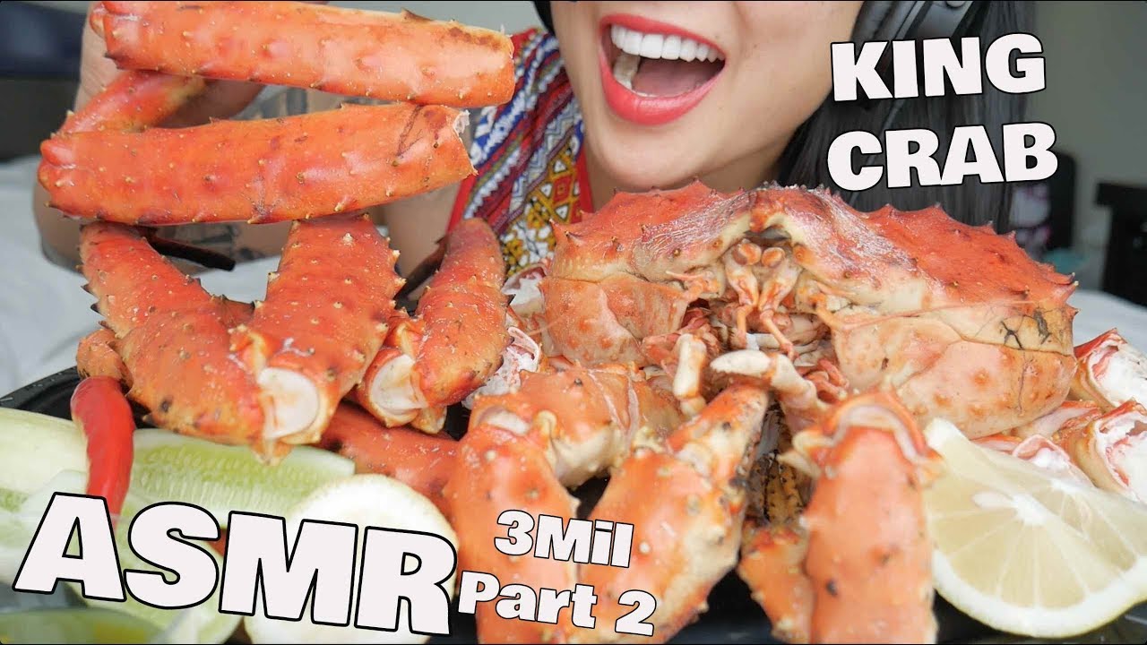 ASMR WHOLE GIANT KING CRAB ***3 MIL PART 2*** (EATING SOUNDS) NO TALKING | SAS-ASMR