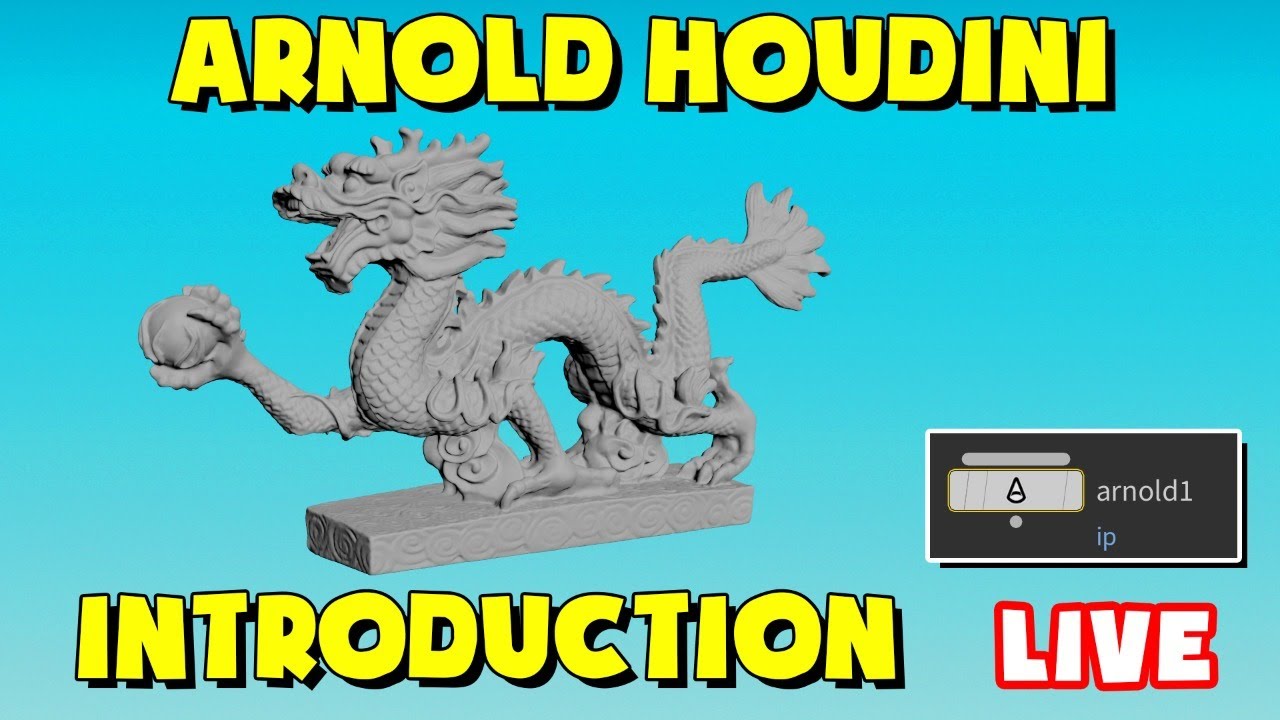 Learning Arnold for Houdini - LIVE Introduction