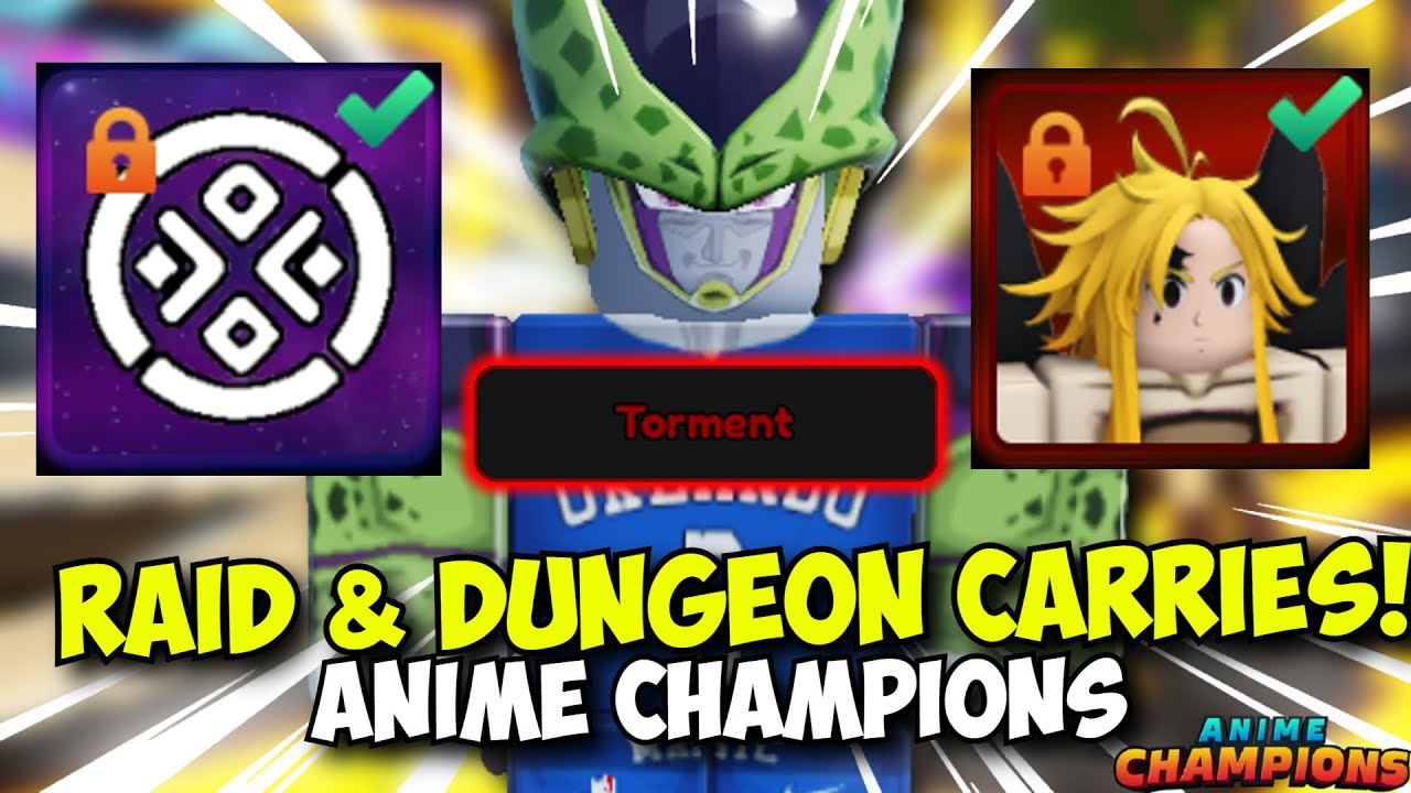 [ALL CODES] TORMENT RAID & Dungeon CARRIES in Anime Champions! ASTRAL & Rune Farming!