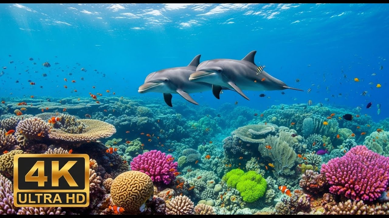 🐟 4K Aquarium Screensaver – Colorful Tropical Fish & Peaceful Ocean Ambience