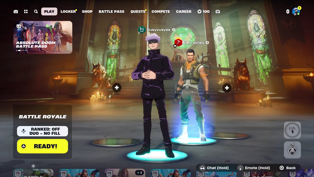 Quinn (dinawannabe/queyoueye) playing Fortnite Part 1