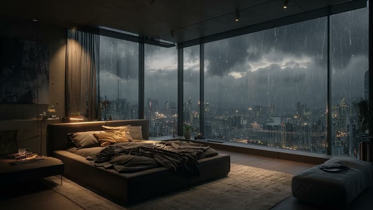 Gentle rain rhythm flows through silence 📖 allowing focus to fade inside calmly