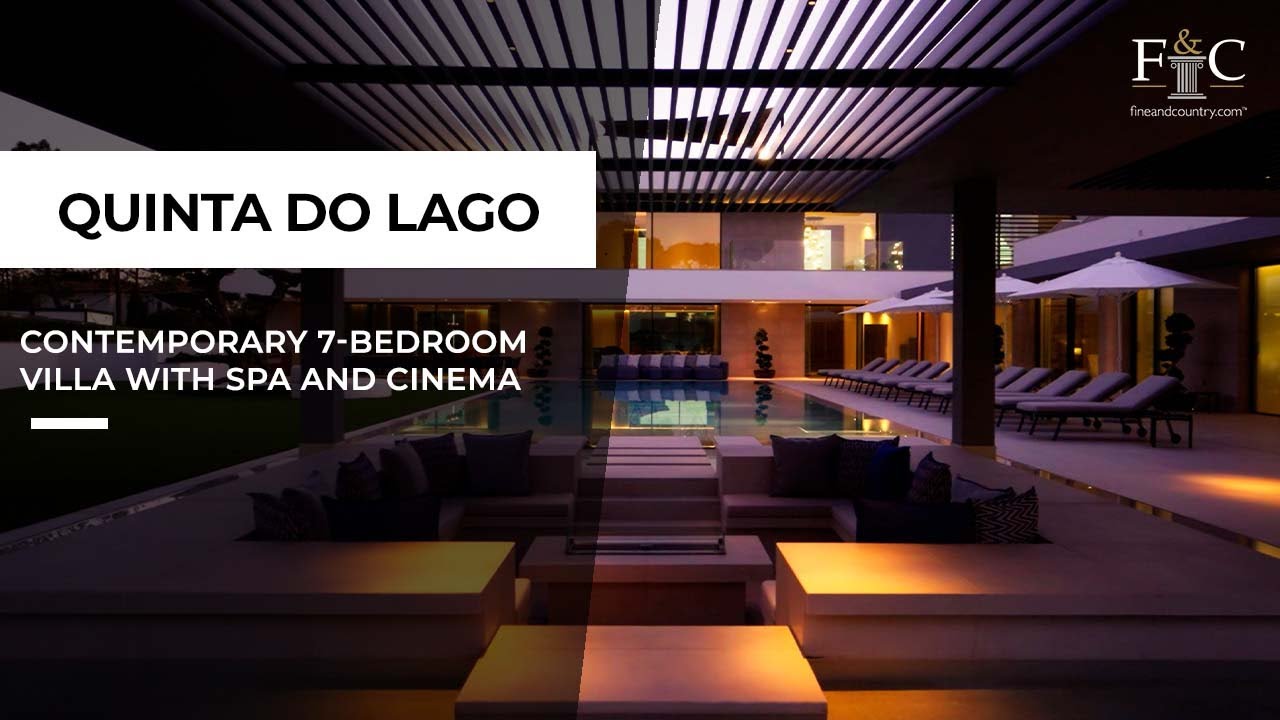 Algarve property for sale – 7-bedroom luxury villa in Quinta do Lago with spa and cinema