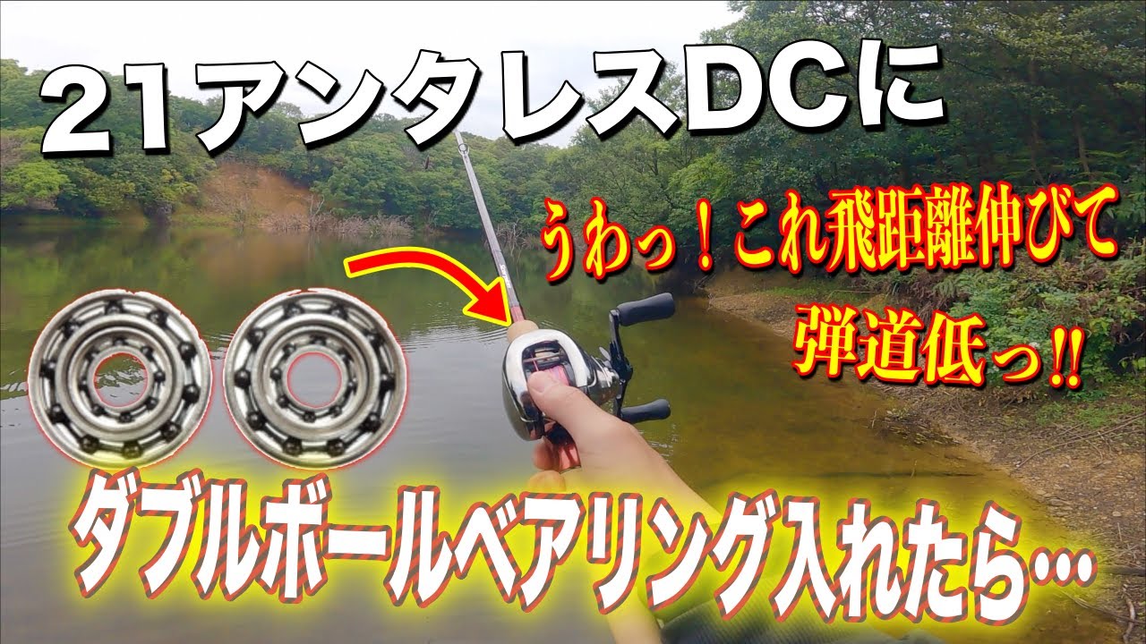 21アンタレスDCにダブルボールベアリング入れたら最高すぎました。