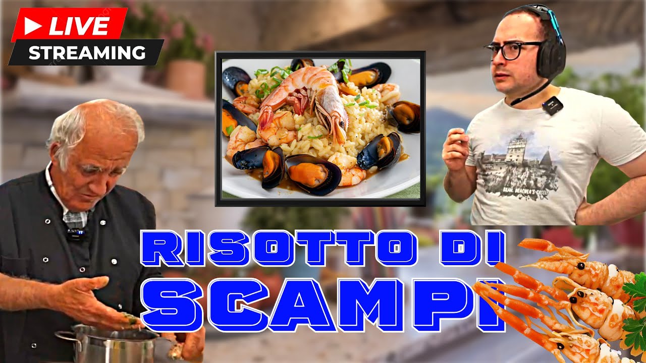 RISOTTO con SCAMPI di ENRICO CUOCO - IN CUCINA CON MATTEOHS | LIVE DEL 11 04 2024