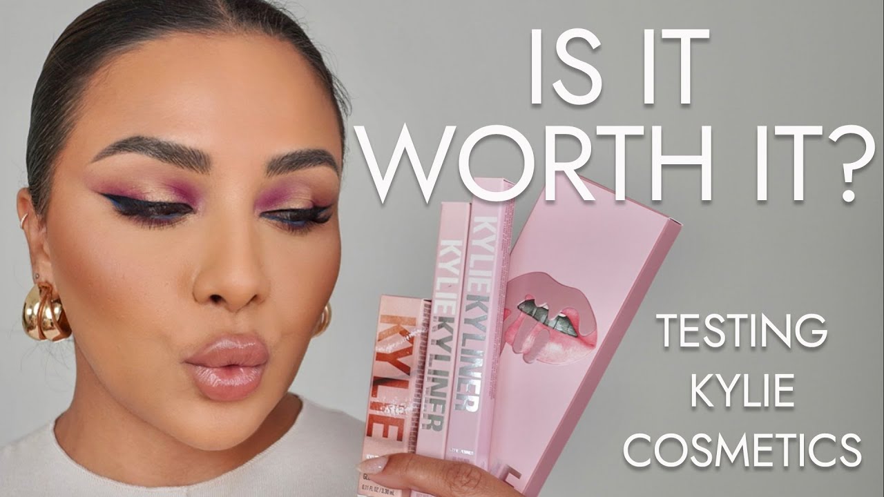 TESTING KYLIE COSMETICS MAKEUP COLLECTION AND IS IT WORTH THE SPEND | NINA UBHI