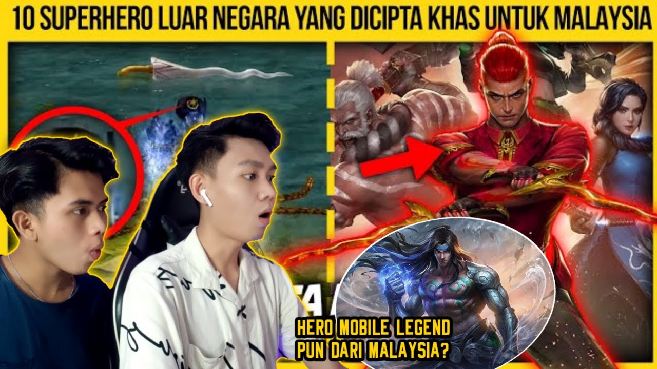 TAK SANGKA ! 10 SUPER HERO INI TERNYATA DI CIPTA KHAS UNTUK MALAYSIA (reaksi orang Indonesia)