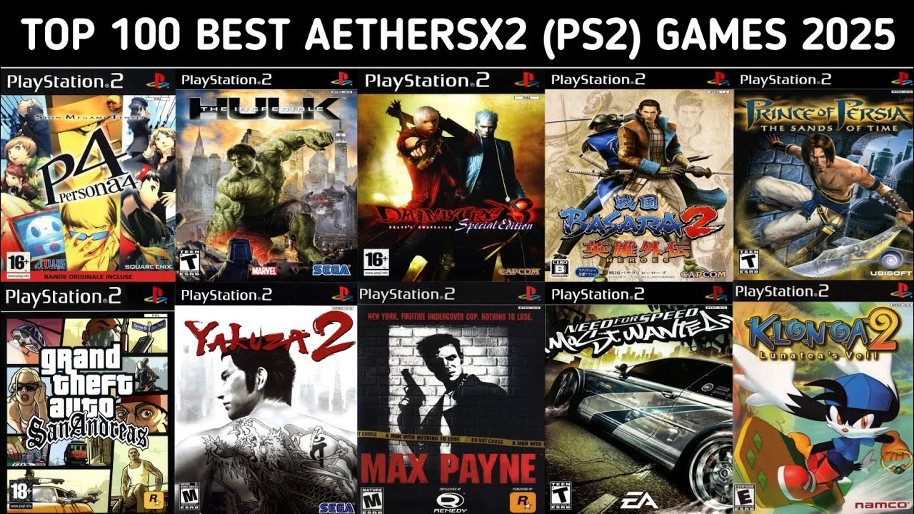 Top 100 Best Aethersx2 Games 2025 | Best PlayStation 2 Games