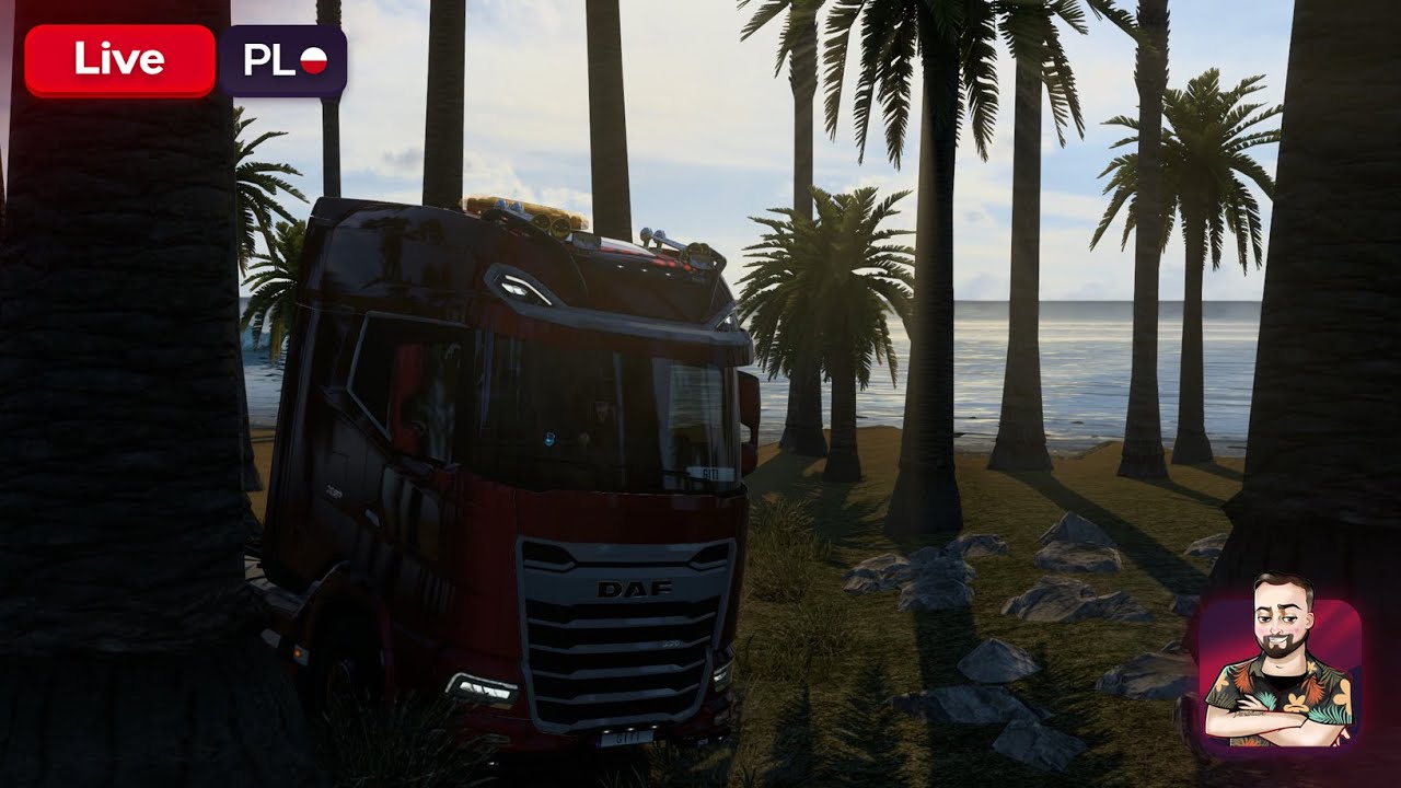 👔[ETS2-PL PROMODS]🚛 - DROGA ŚMIERCI I UKRYTA PLAŻA DINOZAURÓW #ets2 #nażywo #chill