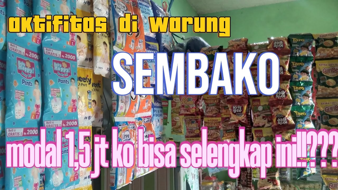 aktifitas di warung sembako || d perkampungan