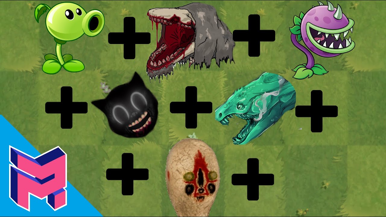 Plants vs Zombies Fusion Hack Animation (Pea + Chomper + SCP-682 + Cartoon Cat + SCP-3000 + SCP-173)