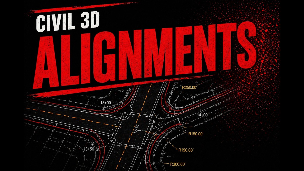05 Working with Alignments in Civil 3D 2020 to 2022 for Beginners