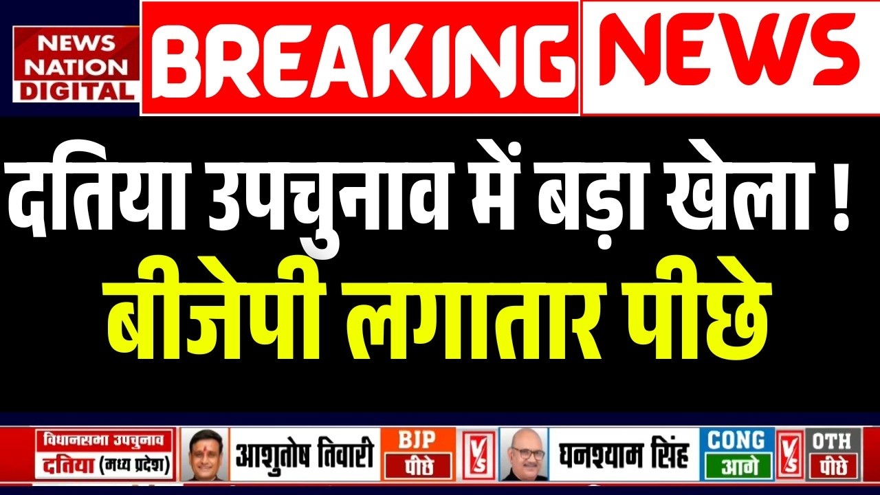 Bankipur-Datia Byelection Results: दतिया में Congress का खेला, BJP पीछे ! Prashant Kishor |Narottam