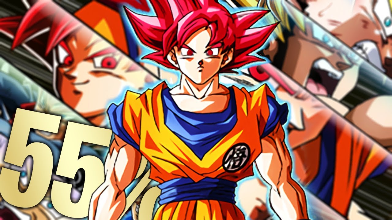 *NEW* 55% PHY SSG GOKU SHOWCASE vs RED ZONE!