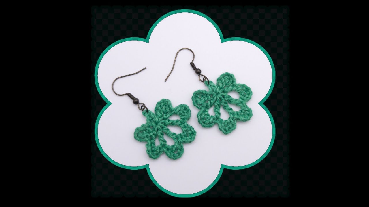 Crochet Earring Tutorial No.31 | Leaf Earrings | #钩针编织 @HelensCrafts