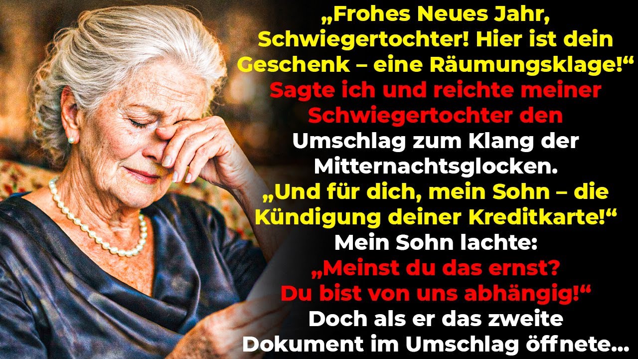 Frohes Neues, Schwiegertochter! Dein Geschenk Eine Räumungsklage