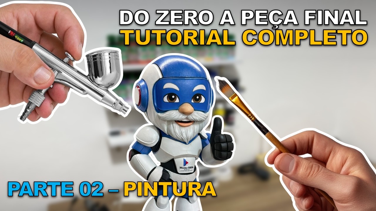 Do Zero à Peça Final | Como Pintar Peças de Impressão 3D – Pintura 3D para Iniciantes (Parte 2)