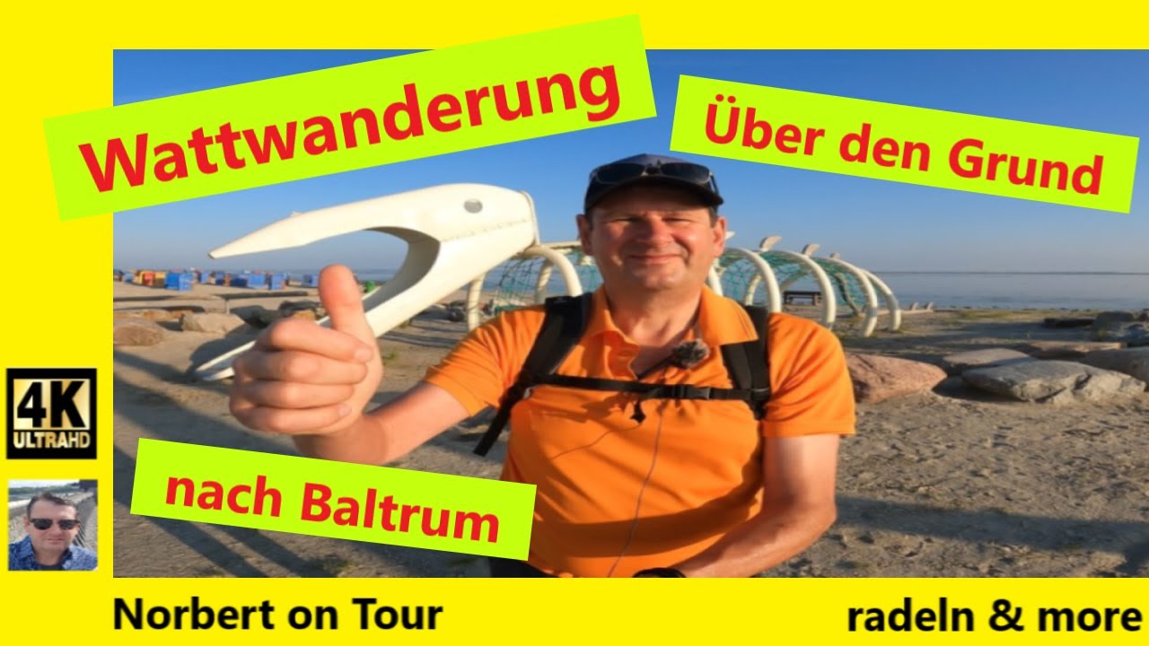 Wattwanderung über dem Grund nach Baltrum. #Wattwandern