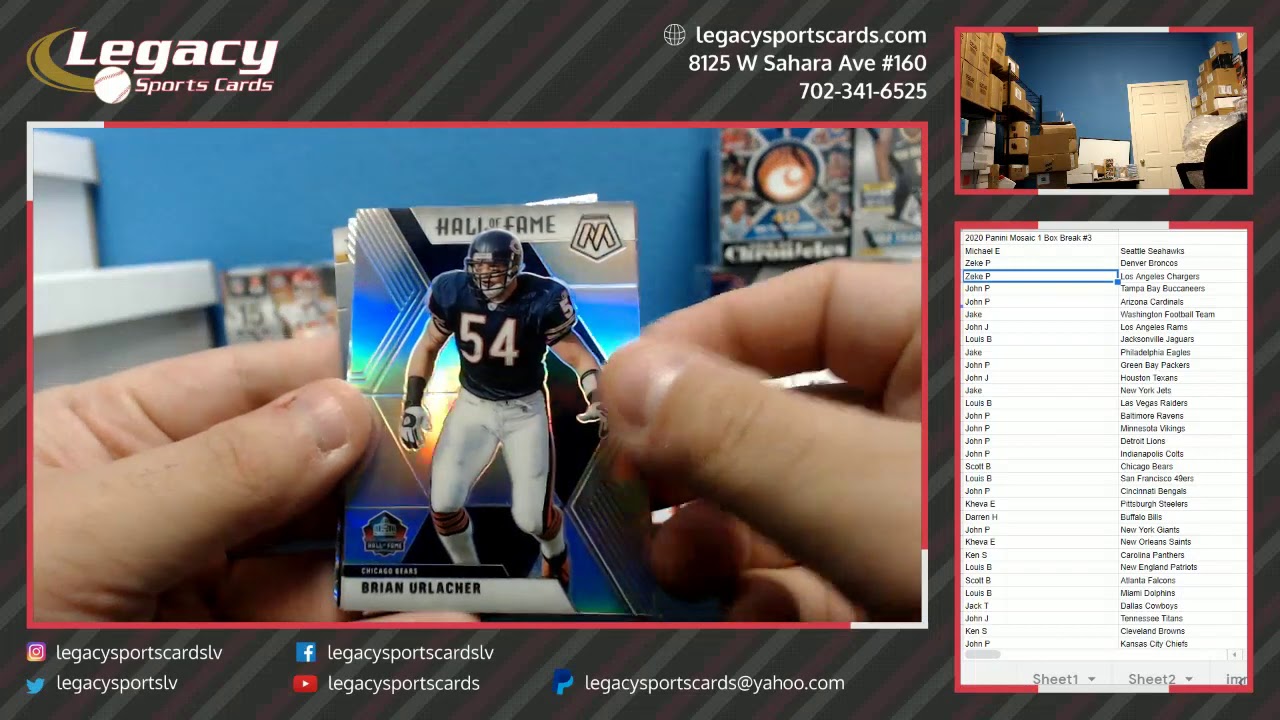 2020 Panini Mosaic FB 1 Box Random Team Break #3 Legacy Sports Cards Tua