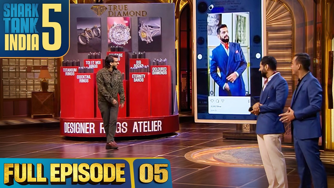 Shark Tank India S5 | Full Episode 5 | पहली बार Shark Tank में Diamond Battle! | New Season