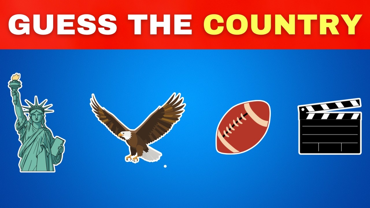 🌍 Guess The Country by Emoji 🌎 | 50 Fun Challenges! #GuessTheCountry
