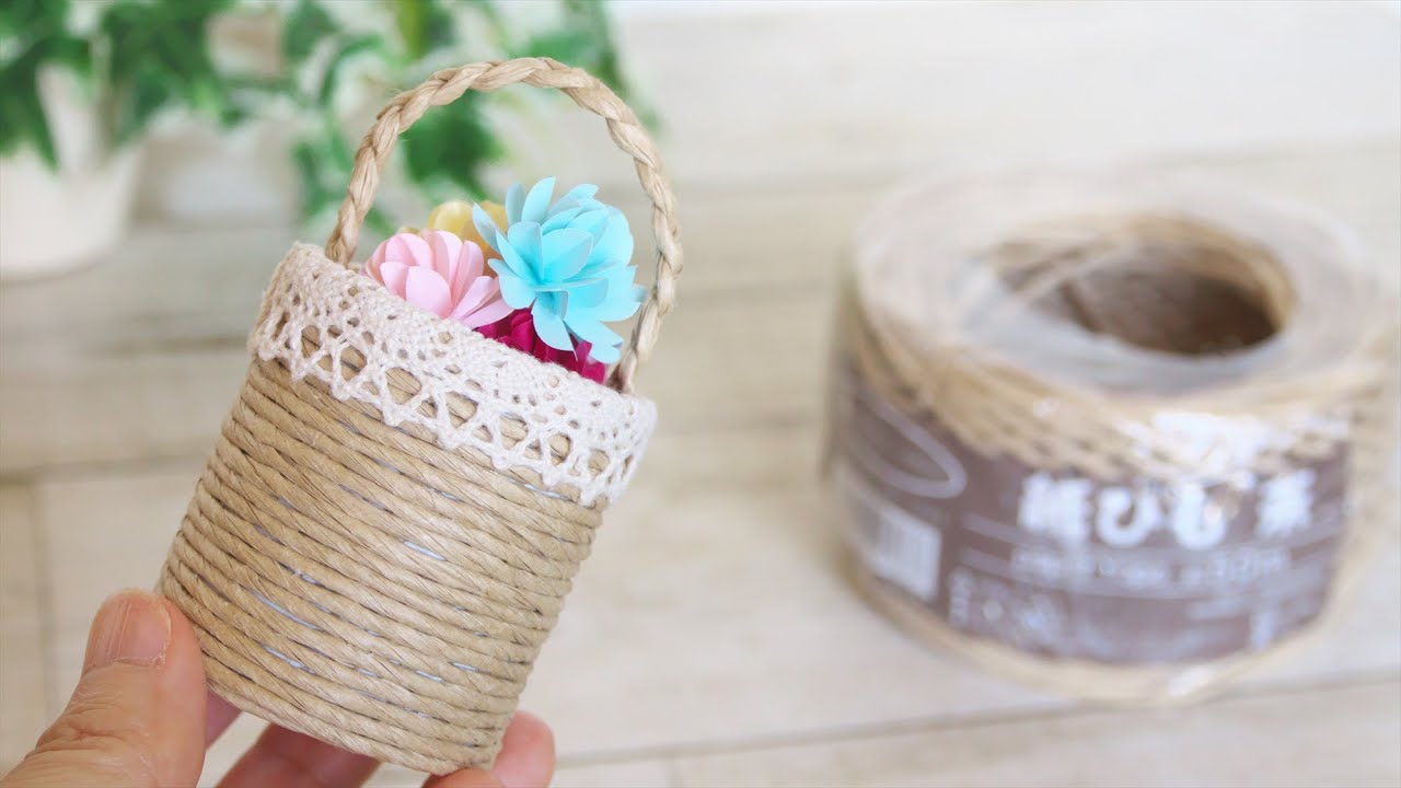 トイレットペーパーの芯で作る小物入れ（カゴ）- DIY ReUse/Recycle Toilet Paper Roll | Best Out of Waste