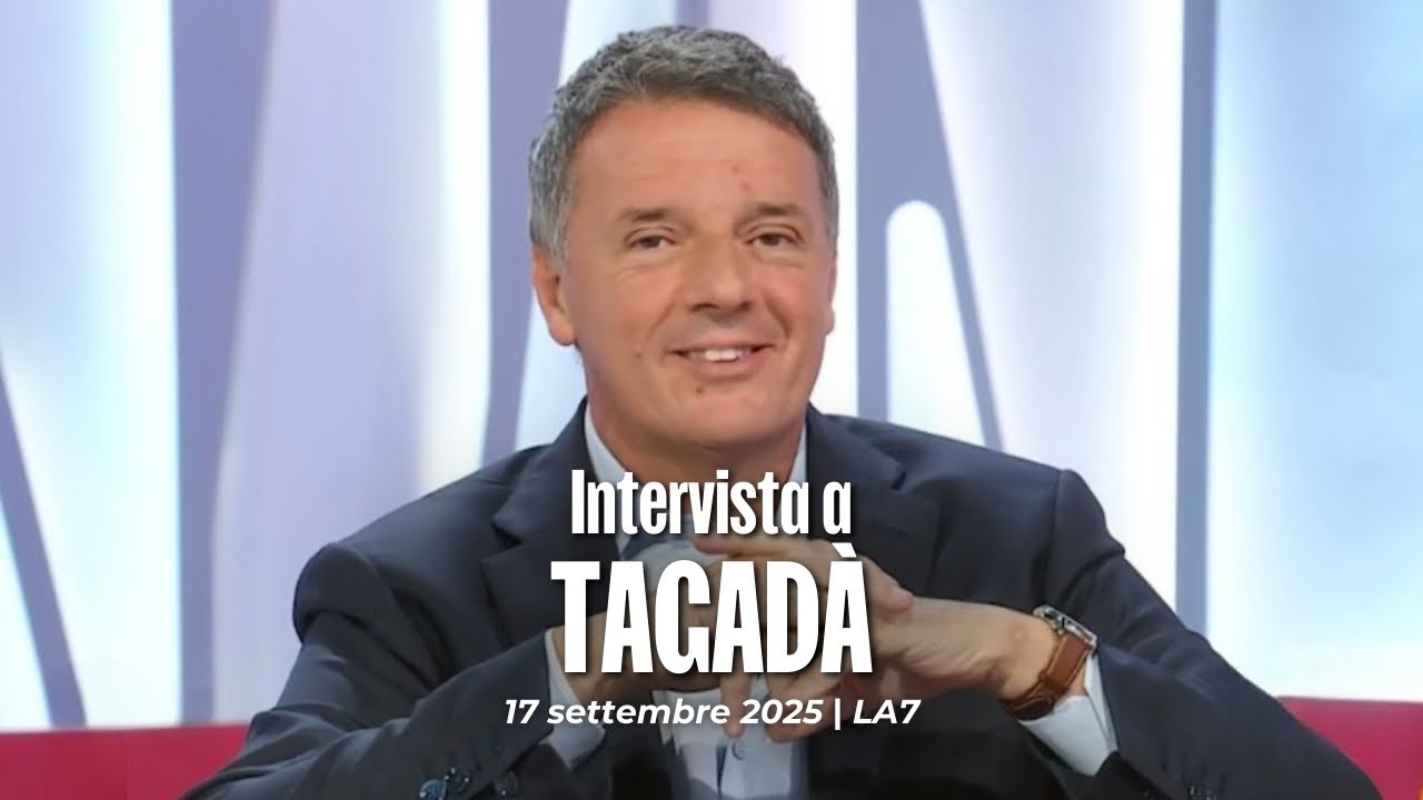 Matteo Renzi ospite a Tagadà | 17/09/2025